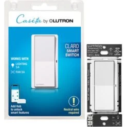 Comprehension Store 27 Lutron - Claro Smart Switch - White