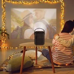 Kodak - FLIK HD9 Smart Projector, 1080p Portable Movie Projector With Android TV, Wi-Fi, Bluetooth & Built-In Speakers - Black -Comprehension Store 1f988d44 eed4 5495 b8d1 7c08e991b919