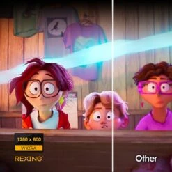 Rexing - PV7 Pro Smart DLP Projector 600ANSI With 3D Projection, Wi-Fi, Bluetooth - Gray -Comprehension Store 261b5434 0d8e 5a08 be0f d2a44af5c7e9