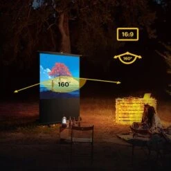 Kodak - 60" Projector Screen, Pull Up Projector Screen And Stand, Portable Projector Screen With Handle And Carrying Case - Black/White -Comprehension Store 2bc1da3a 3832 5adb 833c 7aba4a25ba34