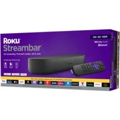 Roku - Streambar Powerful 4K Streaming Media Player, Premium Audio, All In One, Voice Remote And TV Controls - Black -Comprehension Store 3ac6b02b 1065 5174 b7f6 a3b0db9f1dcc
