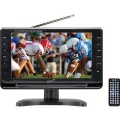 Supersonic 9 Inch Portable Widescreen LCD TV With Tuner