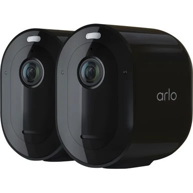 Arlo - Pro 4 Spotlight Camera, 2 Pack - VMC4250B - Black 2 Arlo - Pro 4 Spotlight Camera, 2 Pack - VMC4250B - Black - Image 2