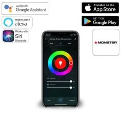 Monster MLB71035RGB Smart Modular 3D LED Art Panels, 3 Panel Starter Kit -Comprehension Store 50f8469f 563b 462e a547 99a7bb15334b