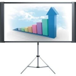 Epson® Epson - Duet 80" Portable Projector Screen - Black