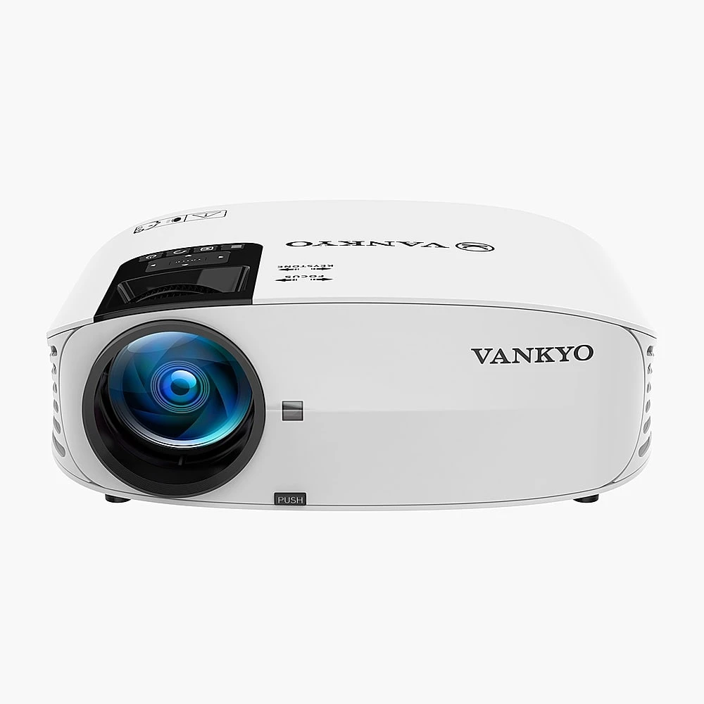 Vankyo - Leisure 510PW 1080P Wireless Projector With Bonus Screen - White 2 Vankyo - Leisure 510PW 1080P Wireless Projector With Bonus Screen - White - Image 2