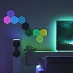 Nanoleaf - Shapes Ultra Black Hexagons Smarter Kit (9 Panels) - Multicolor 13 Nanoleaf - Shapes Ultra Black Hexagons Smarter Kit (9 Panels) - Multicolor -Comprehension Store 68d29272 0ce8 5e46 b7da df7dee5d4ba8