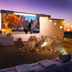 Rexing - PV7 Pro Smart DLP Projector 600ANSI With 3D Projection, Wi-Fi, Bluetooth - Gray -Comprehension Store 73c691e2 c326 5c6f 9afe 9a8d445055e2