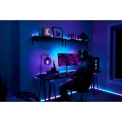 GE - CYNC 8 Foot Indoor Bluetooth/Wi-Fi Color Changing Smart LED Light Strip Extension (Power Supply Sold Separately) - Full Color -Comprehension Store 89b14ef0 587a 51c2 9b05 4dd50066fe21