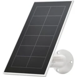 Arlo - Mounted Solar Panel Charger For Pro 5S 2K, Pro 4, Pro 3, Floodlight, Ultra 2, And Ultra Cameras - White