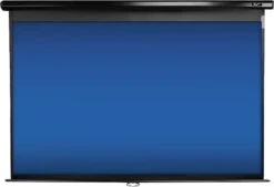 Elite Screens - Manual Series 100" Pull-Down Projector Screen - Black