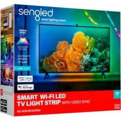 Sengled - Smart LED Wi-Fi TV Light Strip With Video Sync For 70" To 80" TV's - Multicolor -Comprehension Store a73ea892 62db 59bc 8ea5 ce007742ff5b