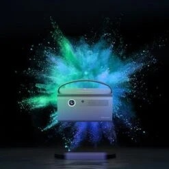 Rexing - PV7 Pro Smart DLP Projector 600ANSI With 3D Projection, Wi-Fi, Bluetooth - Gray -Comprehension Store b964faa3 72fe 55dd a3b2 2011c4e8ea9a