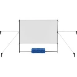 Insignia™ - Complete Outdoor Projector Kit With 91” Folding Screen, Projector, And Speaker - White -Comprehension Store bb72c89f d705 5e5d b50e 9c3b268af782