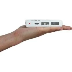 AAXA - Ultra-Portable LED Pico Projector With 100 Minute Li-ion Battery, Native 720P HD Resolution, & Built-in Media Player - White -Comprehension Store c1631ea9 7f0c 55ad 94e3 07131df37858