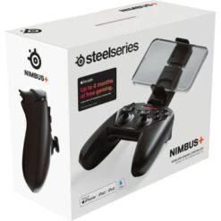 SteelSeries - Nimbus+ Wireless Gaming Controller For Apple IOS, IPadOS, TvOS Devices - Black -Comprehension Store c64c9937 f56a 522f ae1c 560df8f4c027