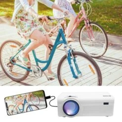 Core Innovations - 150” LCD Home Theater Projector - White -Comprehension Store cfa38d7d 7913 5012 8366 dc1aa2b6c5fe