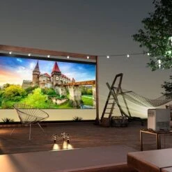 Kodak - FLIK HD10 Smart Projector, 1080p Bluetooth & Wifi Projector With Android TV & Built-In 5W Speakers - Black -Comprehension Store f389d902 8ee3 5d4e 9eb3 5eab838f516b