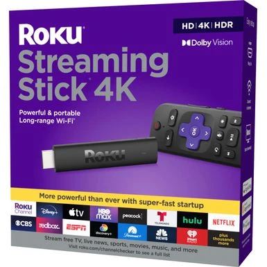 Roku Streaming Stick 4K | Streaming Device With Voice Remote And Long-Range Wi-Fi - Black 5 Roku Streaming Stick 4K | Streaming Device With Voice Remote And Long-Range Wi-Fi - Black - Image 5