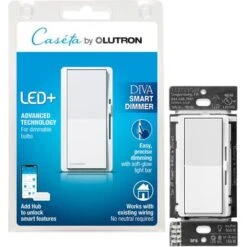 Comprehension Store 25 Lutron - Diva Smart Dimmer Switch - White