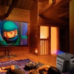 ION Audio - Projector Deluxe HD Battery/AC Powered 720P HD LED Bluetooth-Enabled Projector With Powerful Speaker - Black -Comprehension Store f92bc900 0c05 5103 822a 757cc73a2bff