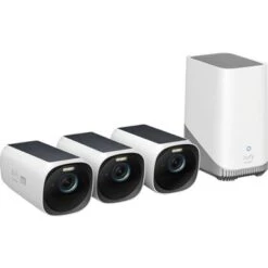 Eufy Security - EufyCam 3 Pro 3-Camera Indoor/Outdoor Wireless 4K Security System - White
